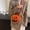 Orange, variant on Halloween Spooky Pumpkin Purse for Women, Stylish Faux Leather Crossbody Bag for Daily Commute and Travel, Halloween Accessories