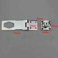 thumbnail image 7 of Huanledash Plating Self Locking Security Hasp Staple 2 Keys Cabinet Lock Drawer Padlock, 7 of 7