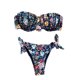 thumbnail image 1 of Gibobby Trajes de Baño Mujer Bañador floral sexy Traje de baño dividido Moda Traje de baño Estampado de pecho Mujeres Pad Trajes de baño Tankinis Set(Negro,XL), 1 of 5