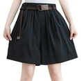 thumbnail image 2 of Sngxgn Women's Cotton Jersey Shorts, Pull-on Gym Shorts Casual Shorts(Black,M), 2 of 3