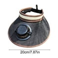 thumbnail image 3 of Outdoor Wide Brim Sun Hat with Solar Fan, Sun Bucket Hat for Men Women, Sun Protection Hat, Bucket Fishing Hat with Fan Built in, 3 of 6