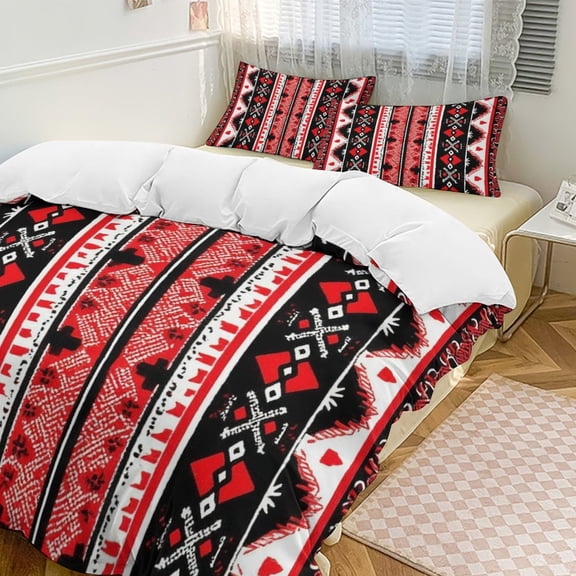 Bohemia Set Duvet Cover Themed Multicolor Polyester Bedding Set Duvet Cover for Twin Size