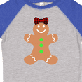 thumbnail image 4 of Inktastic Cute Gingerbread Girl with Red Plaid Bow Boys or Girls Toddler T-Shirt, 4 of 5
