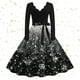 thumbnail image 1 of Vestidos Vestido Para Mujer Moda Manga Larga Cuello En V Fiesta de Noche de Navidad Fiesta de Graduación Vestido de Playa, 1 of 3