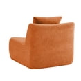 thumbnail image 3 of GVCXZBSS Armless Sofa with Pillow Teddy Fabric-Orange, 3 of 6