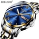thumbnail image 2 of BELUSHI marca superior de lujo para hombre relojes luminosos a prueba de agua reloj de acero inoxidable cuarzo hombres fecha calendario reloj de pulsera de negocios Tan Jianjun  unisex, 2 of 2