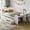 White, variant on Harper & Bright Designs Full Size Daybed with Trundle and Desk, Space Saving Daybed with Storage Shelves, Drawers & Cabinet, Captain's Bed Sofa Bed Frame with LED Lights, White
