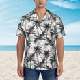 thumbnail image 4 of Haiem Hawaii Palms Printed Hawaiian Shirt for Men - Men’s Casual Beach Summer Shirts - Stretch Fabric with Modern Fit-XX-Large, 4 of 9