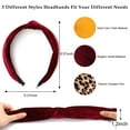 thumbnail image 2 of 10 Pack Headbands for Women Fashion Headbands Knotted Headband for Women Wide Womens Headbands Cheetah Headbands Velvet Headbands for Women Non Slip Leopard Print Head Band, 2 of 5