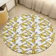 thumbnail image 6 of Teacher Pencils Round Carpet Circle Rug Outdoor Patio Area Rug Washable Large Area Rugs Hallway Room Decor Fitness Mats, 6 of 8