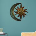 thumbnail image 6 of Sun Moon Metal Wall Art Celestial Sculpture Kitchen Adornment Ornament Fence 30cm, 6 of 7