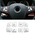 thumbnail image 1 of Lefu Steering Wheel Button Trim Cover Sticker for BMW X6 E70 E71 08-13 LHD, 1 of 8