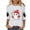 White 03, variant on Funny Crewneck Tshirts Womens 3/4 Sleeve Halloween Graphic Tee Tops Cute Ghost Soft Loose Pullover Navy 2XL