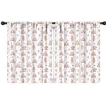 Blackout Kids Curtains,Princess Carriage Castle Pattern Childrens Insulated Curtains Set Of 2,Bedroom Essentials,Toddler Room Decor 42"x54"