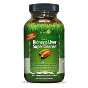 Irwin Naturals 2-in-1 Kidney & Liver Super Cleanse 60 Liquid Soft-Gels