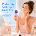 thumbnail image 6 of Mini Portable Fan, Rechargeable 4000mAh Small Personal Fan with 5 Speeds, Air Turbo Handheld Fan for Outdoor Indoor, Travel, Makeup, Eyelash, Kids & Women, Purple, 6 of 10