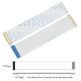 thumbnail image 3 of Unique Bargains FFC Cable 0.5mm Pitch 40 Pin 100mm Flat Ribbon Cable for LCD Screen A Type 2 Pack, 3 of 6