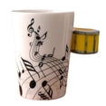 thumbnail image 2 of Taza de cerámica BLESIY Tambor amarillo, 2 of 8