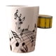thumbnail image 2 of Taza de cerámica Gloria con diseño de Instrumento Tambor amarillo, 2 of 9