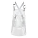 thumbnail image 5 of Delantal transparente Delantal de peluquero Tirantes ajustables Delantal de cocina para hornear Blanco 80cm, 5 of 9