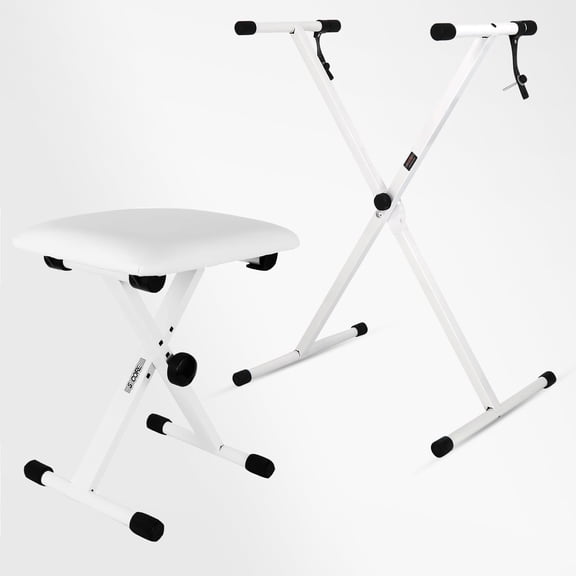 5Core Keyboard Stand Single X Style Adjustable Piano Riser   Keyboard Piano Bench