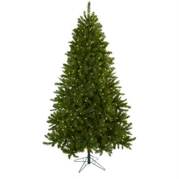 Nearly Natural 7.5' Artificial Windermere Christmas Tree with Clear Incandescent Lights