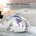 thumbnail image 5 of GZHJMY Lavender Flowers Satin Pillowcase for Hair and Skin Silk Pillowcase, Queen Size(20x30 inches) - Slip Cooling Satin Pillow Covers with Envelope Closure, 5 of 7