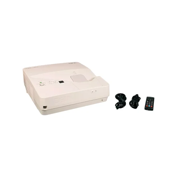 Pre-Owned NEC UM351W 3LCD Projector 3500 Lumens WXGA Ultra Short Throw HD 1080p HDMI LAN with Accessories Bundle