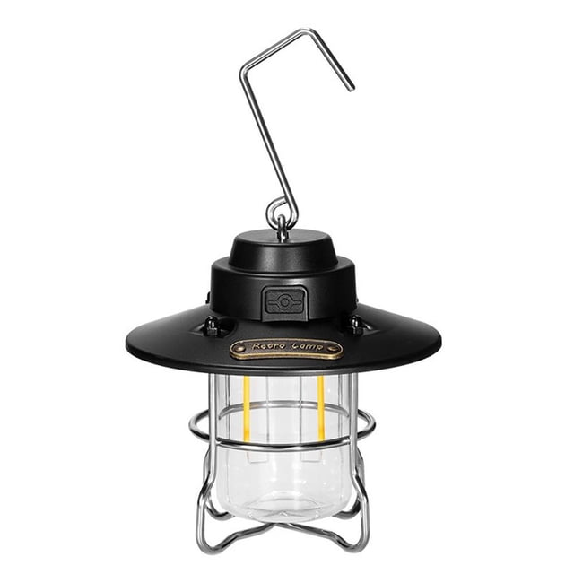 Lámpara Linterna portátil para acampar 3 modos de luz de emergencia 15w para acampar (negro) Ehuebsd Para estrenar