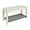 White, variant on Kate and Laurel Jeran Entryway Farmhouse Bench with Iron Shoe Shelf, Rustic Brown Wood with Black Metal