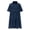 Dark Blue, variant on Qiopertar Women's Summer Casual Loose Short Sleeve Denim Dress Single Breasted Button Down Casual Beach Vacation Party A-Line Midi Dress, Black M