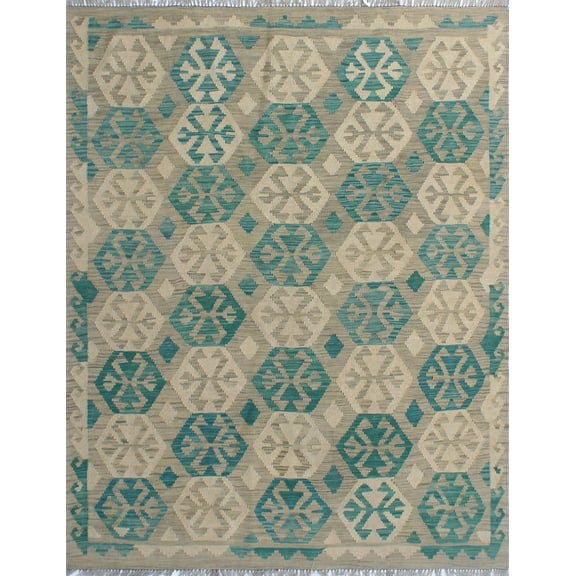 Sangat Naomi Beige/Grey Rug, 5'3" x 6'4"