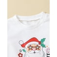 thumbnail image 3 of Seyurigaoka Toddler Baby Girls Autumn Outfit Sets Long Sleeve O Neck Pullover + Santa Claus/Cartoon Print Flared Pants for 6M-4Y Infant Kids, 3 of 7