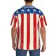 thumbnail image 3 of Fotbe America Flags2 Camisa Estampada de Manga Corta para Hombre, Casual de Verano, Estilo Playero, Sin Arrugas-XX-Large, 3 of 5