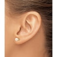 thumbnail image 3 of 14K Yellow Gold 4.5mm Round June/Fw Cultured Pearl Post Earrings (4.5 X 4.5) Made In United States xbe18, 3 of 5