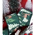 thumbnail image 2 of Christmas Wired Ribbon,with Christmas Snowy Cottage Ribbon 6.3cm x 3 Yards for Gift Wrapping, Christmas, Wedding Decorations, 2 of 5