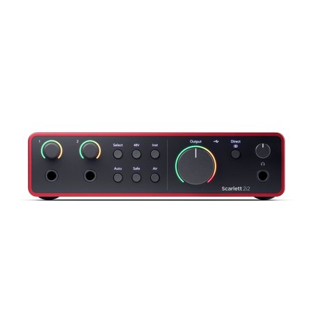 Focusrite Scarlett 2i2 Studio (4th Gen) USB-C Recording Package Bundle with Pop Filter