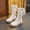 Beige, variant on LvhaoGJOB Knee-High Boots for Kids Comfortable Fit Stylish Design knee-high boots kids knee-high boots All Season Footwear
