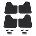 thumbnail image 1 of Red Hound Auto 4 Piece Racing Style Universal Splash Guards Wide Coverage Stone Guards fits Front and Rear Driver and Passenger Mud Flaps Black 4pc Set with Hardware 11" x 14", 1 of 7