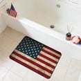 thumbnail image 6 of Patriotic Welcome Doormat Retro American Stars Stripes Door Mat for Independence Day Indoor Outdoor Home Kitchen Decor with Anti-Slip Rubber Vintage Linen Floor Mat, 15.7 x 23.6 in, 6 of 6