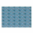 thumbnail image 1 of Hot Air Balloon Cutting Board, Striped Sky Transportation Soaring Clouds Birds Repetitive Illustration, Decorative Tempered Glass Cutting and Serving Board, in 3 Sizes, by Ambesonne, 1 of 2