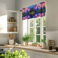 thumbnail image 3 of Landscape Sky Valances for Windows, 60 x 18in, Modern Snow Mountain Lake Forest Rod Pocket Kitchen Valance Curtain Light Filtering Window Treatments for Living Room Bedroom, 1 Panel, 3 of 7
