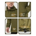 thumbnail image 3 of Off Road Ventures Men Rain Jacket Waterproof Hood Packable Lightweight Raincoat for Fishing Golf, 3 of 7