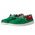 thumbnail image 2 of Hey Dude Wally Holiday Elf Green / Red  42146-3XX Pre-School Size 11, 2 of 4