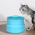 thumbnail image 2 of Fuente de agua automática Zulema para gatos 1.8L LED Azul Bebedero para gatos, 2 of 8