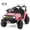Pink, variant on Costway 12V Kids Ride on Truck Car Battery Powered Toddler Electric Vehicle with 3 Speeds Black