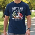 thumbnail image 2 of Every Knee Shall Bow T-Shirt – Christian Christmas Shirt, Santa Kneeling Before Baby Jesus Philippians 210 Tee, Religious Holiday Gift, 2 of 5