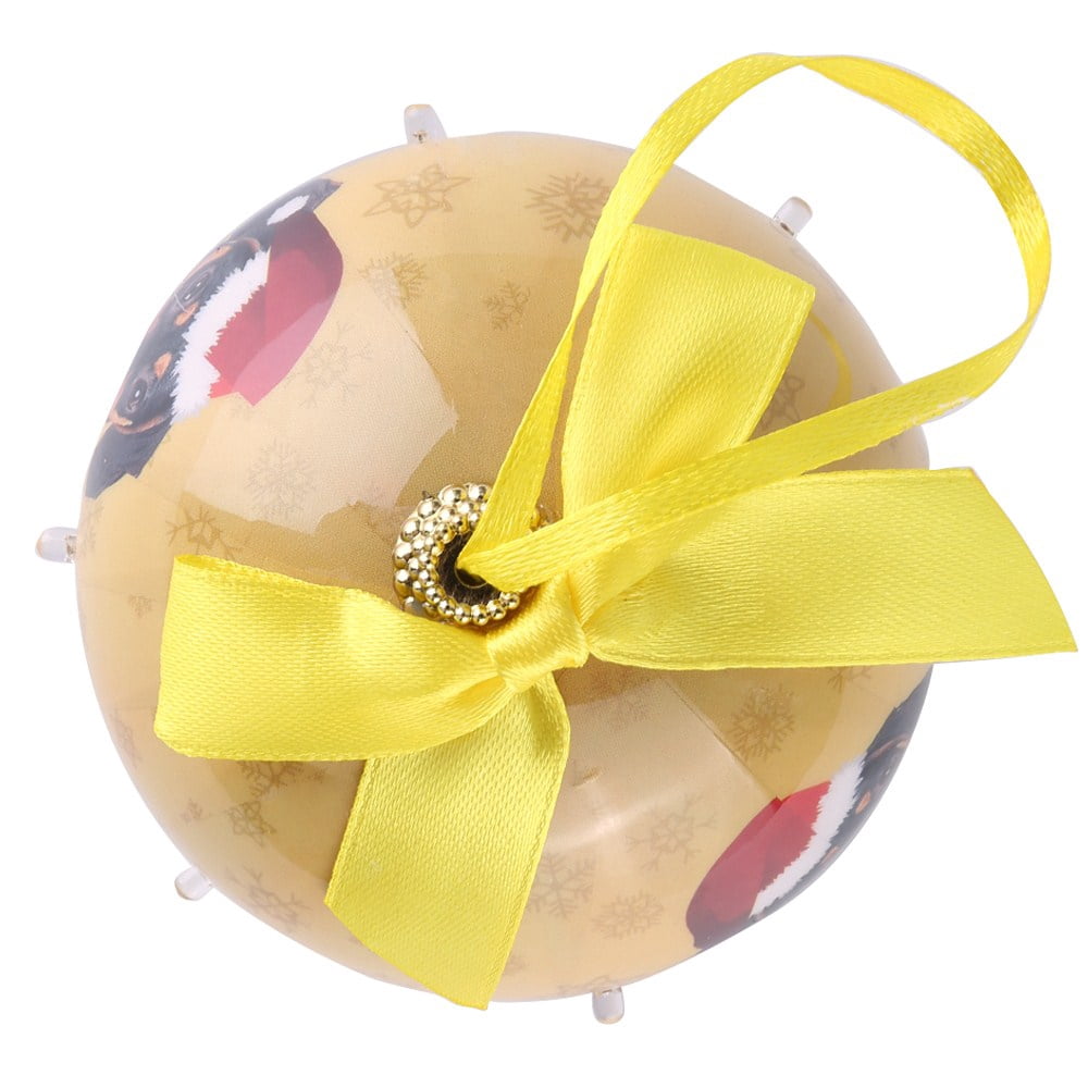 Dog Collection Twinkling Lights Christmas Ball Indoor Decorative Ornament