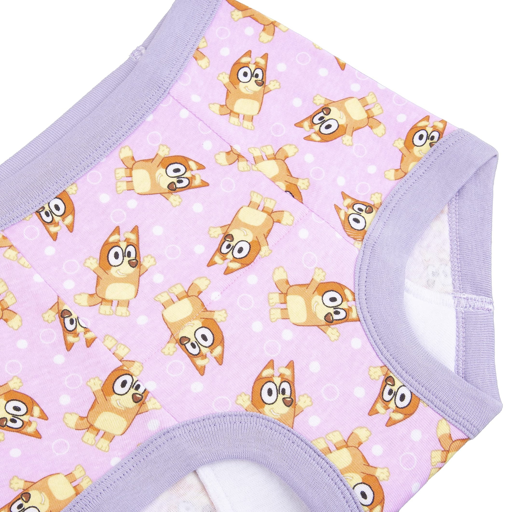 Bluey Unisex Baby Potty Training Pants with Stickers and Success Chart, Sizes 18 M, 2T, 3T & 4T, 7-Pack