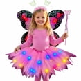 thumbnail image 3 of Girls Summer Dress Fairy Dress With Magical Play Pretend Party Flowy Dresses, 3 of 6